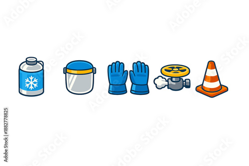 Industrial safety icons