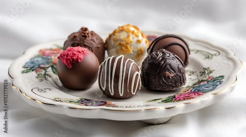 Selection of Gourmet Chocolate Truffles / グルメチョコレートトリュフのセレクション