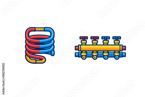 Heating and cooling system components