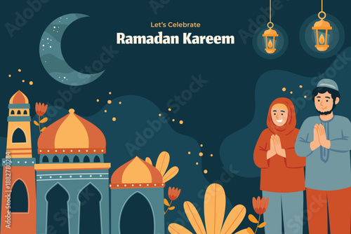 Celebrating ramadan kareem with devotion