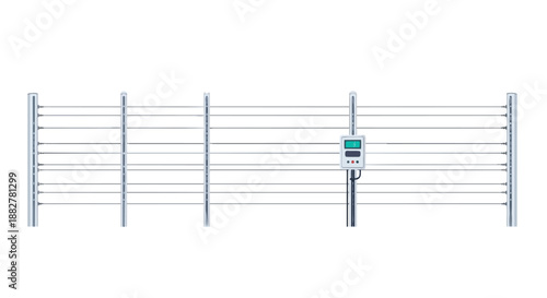 Modern Electric Clothes Drying Rack with Digital Display on White Background