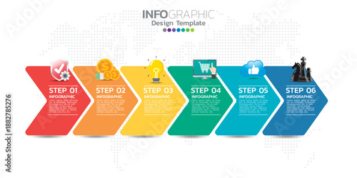 Colorful product bottles in a row