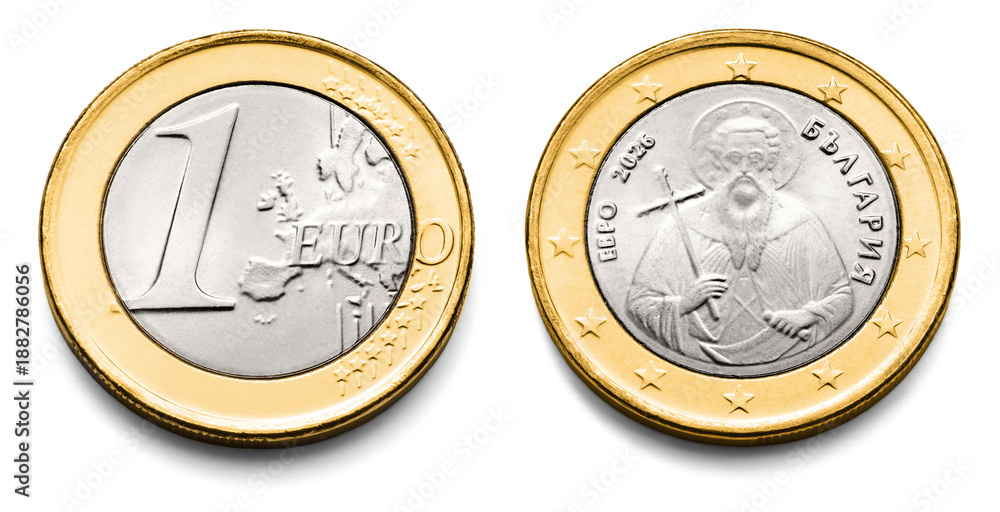 custom made wallpaper toronto digitalOne Euro Coin, macro isolated on white