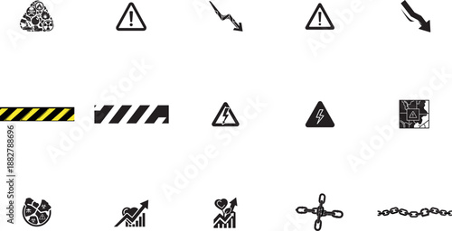 Pirate ship danger warning tape with skull biohazard symbols vector illustration