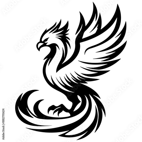 Phoenix Logo Illustration.