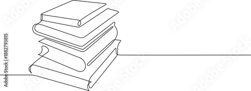 Stack of three books Vector