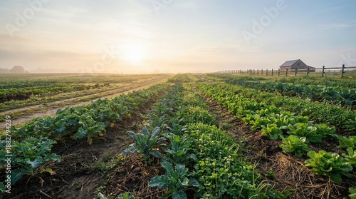 Wallpaper Mural Sunrise over lush farmland Torontodigital.ca