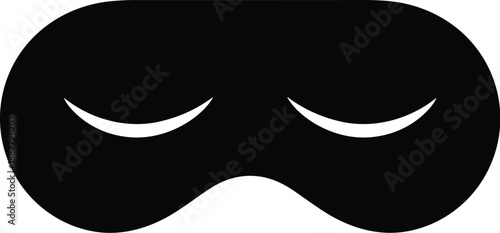 Sleek black sleep mask for restful sleep and relaxation promoting wellness and comfort in modern lifestyle minimalist design for travel home hotel use eye covering for deep slumber stress relief and b