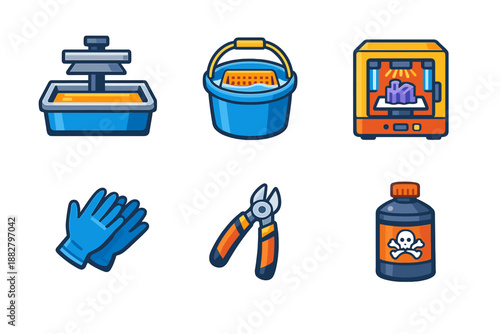 3D Printing and Safety Icons