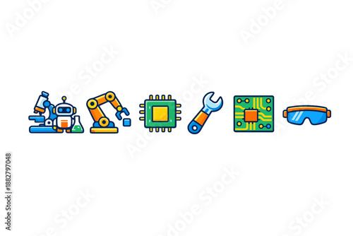 Robotics and Technology Icons