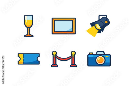 Collection of event and celebration icons
