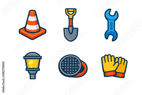 Construction and Repair Icons Set