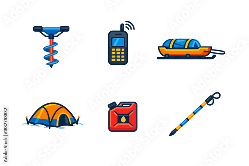 Winter Expedition Gear Icons