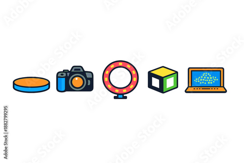 Digital icons for content creation