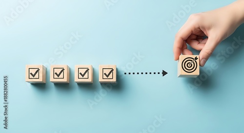 Achieving goals through step-by-step progress