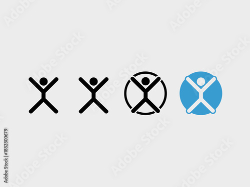 Diverse Human Figure Icons Representing Inclusion and Accessibility for All in Modern Business World Graphic Resource Design Vector Illustration for Website UI UX Design Projects and Marketing Materia