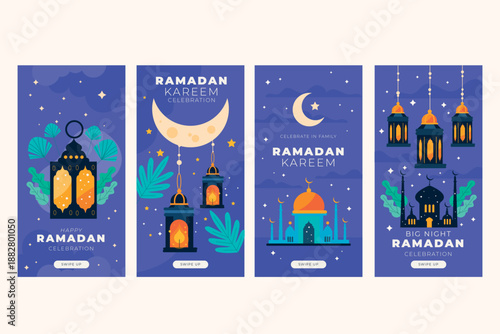 Ramadan kareem festive background design