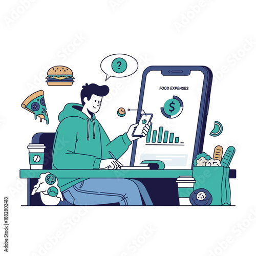 Analyzing Food Expenses and Budgeting with Digital Tools for Financial Awareness