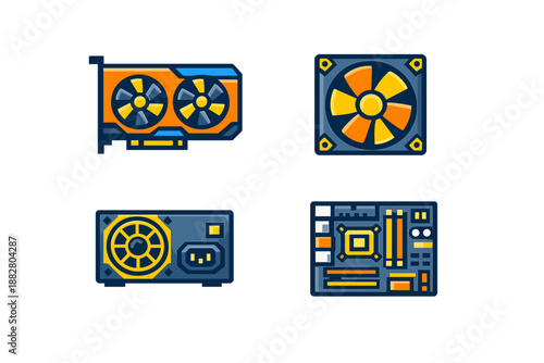 Computer Components Icons