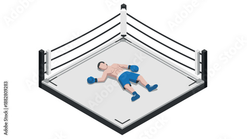 Isometric boxer knocked out in ring: competitive sports scene