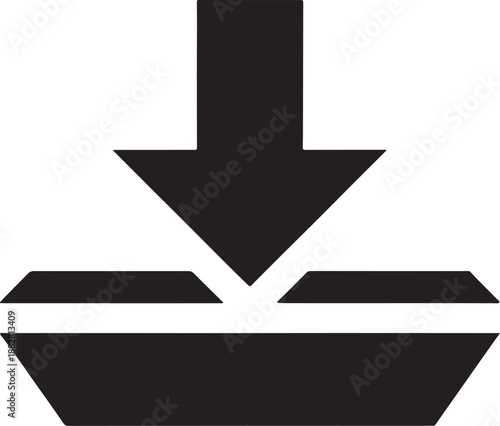 Download Arrow Box Silhouette Icon