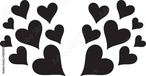 Heart Burst Love Silhouette Icon