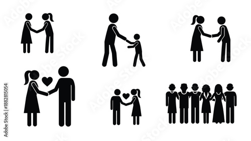 Flat of Diverse People Holding Hands Together diversity unity togetherness