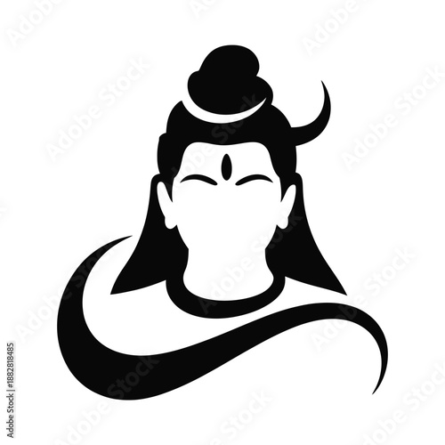 Hindu God Vector Silhouette