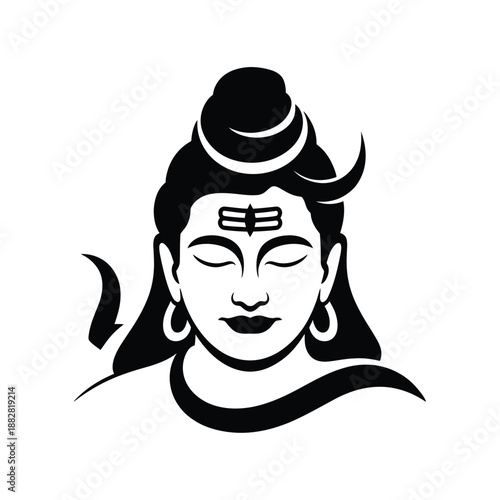 Hindu God Vector Silhouette