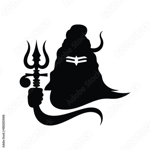 Hindu God Vector Silhouette