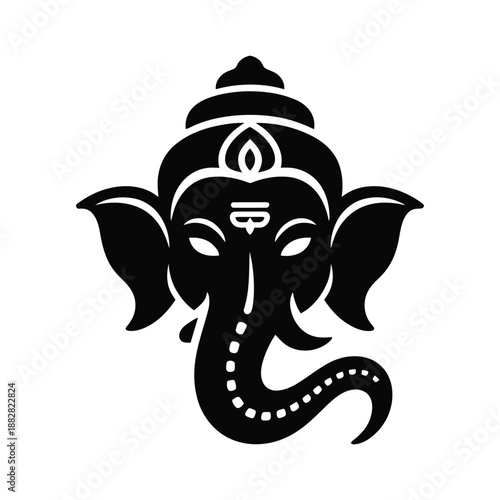 Hindu God Vector Silhouette