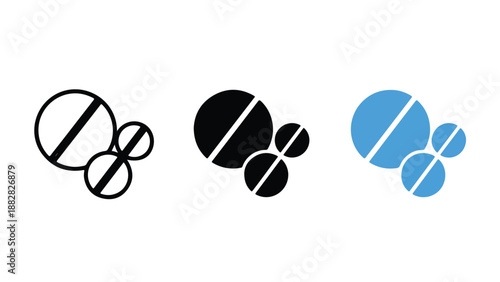 Abstract geometric shapes. Flat Design Icon. Vector icon set. Modern style icon. Glyph and solid icon set. Icon vector. line icon set. Clipart