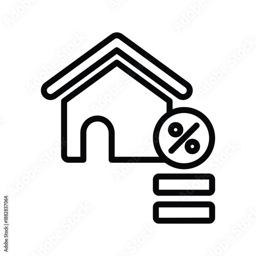 Property loan icon