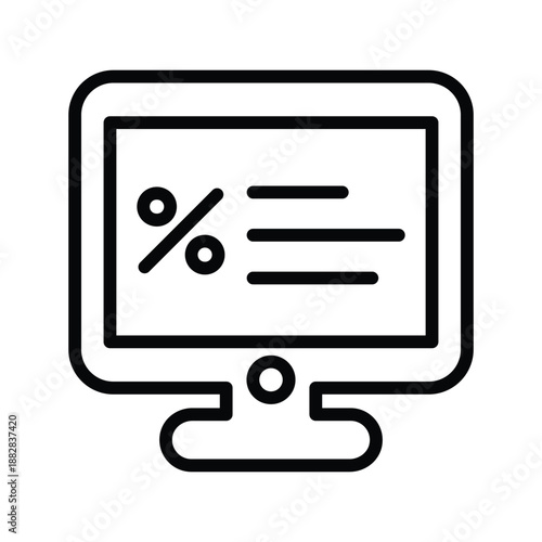 Loan, program, online application, online, bank, banking, website, credit, finance, percent, Online loan, Rate, Discount, percentage, offer, promotion, icon, vector, symbol