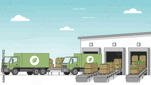 Eco-Friendly Produce Distribution: A Sustainable Supply Chain and Transportation Solution