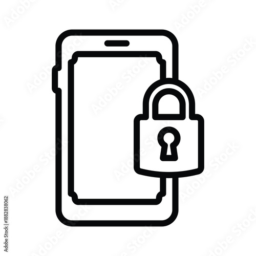 Mobile lock icon