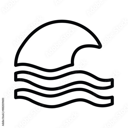 Sea wave icon