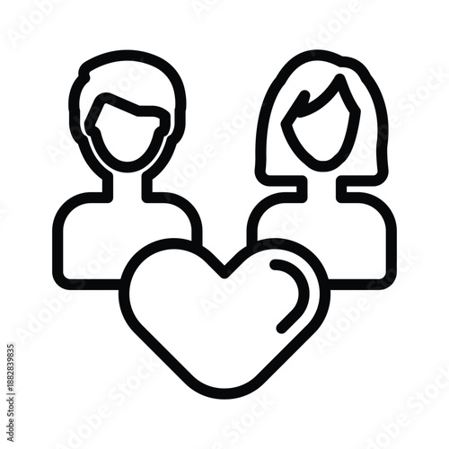 Honeymoon couple icon