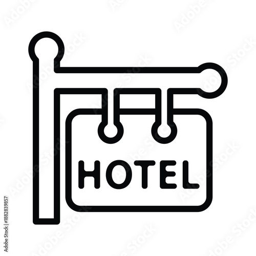 Hotel signboard icon