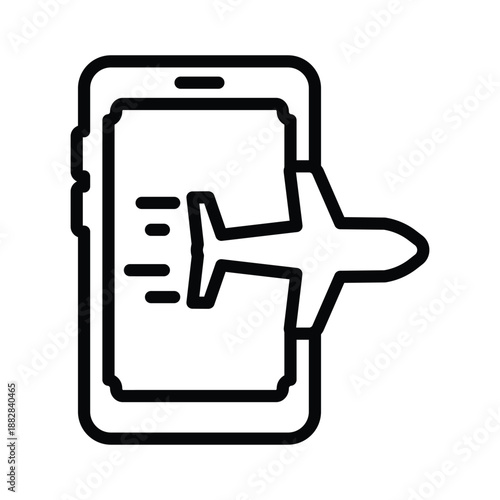 Flight check in icon
