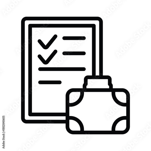 Baggage list icon