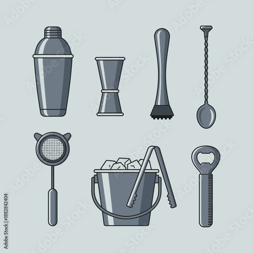 Essential Bar Tools and Equipment: A Collection of Mixology Instruments for Crafting Cocktails