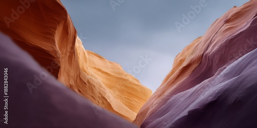 Wallpaper Mural Mountain range with a valley in between Torontodigital.ca