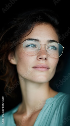 Wallpaper Mural Woman with glasses Torontodigital.ca
