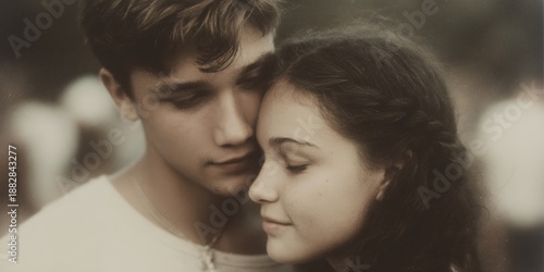 Wallpaper Mural Man and a woman are hugging each other Torontodigital.ca