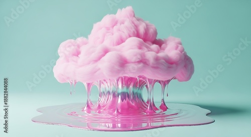 pink flower in glass