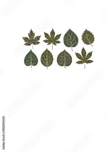 Tactile Nature Leaf Silhouette, Hand Drawn Organic Texture, Imperfect Design and Analog Ecology Concept Vector Illustration