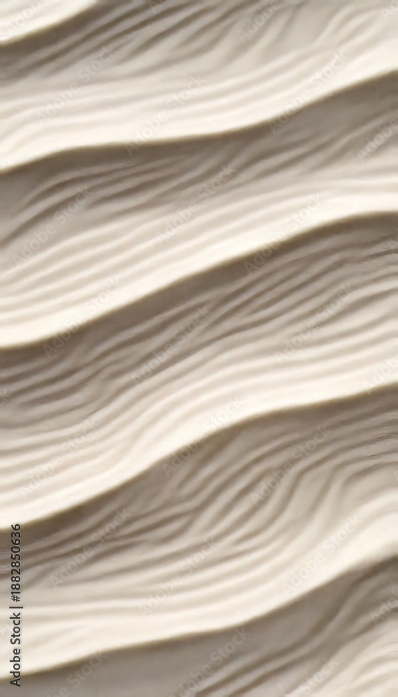 Obraz premium Expansive View of Serene Sand Dunes with Gentle Curves and Textured Patterns Under Clear Sky