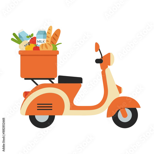 Fresh Grocery Delivery Service: A Convenient and Swift Scooter-Based Food Transportation Solution