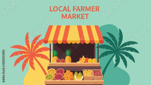 Fresh Produce Displayed At A Local Farmers Market And Available For Purchase